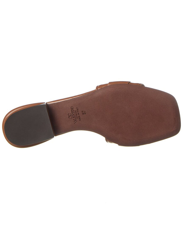 Valentino Vlogo Leather Sandal