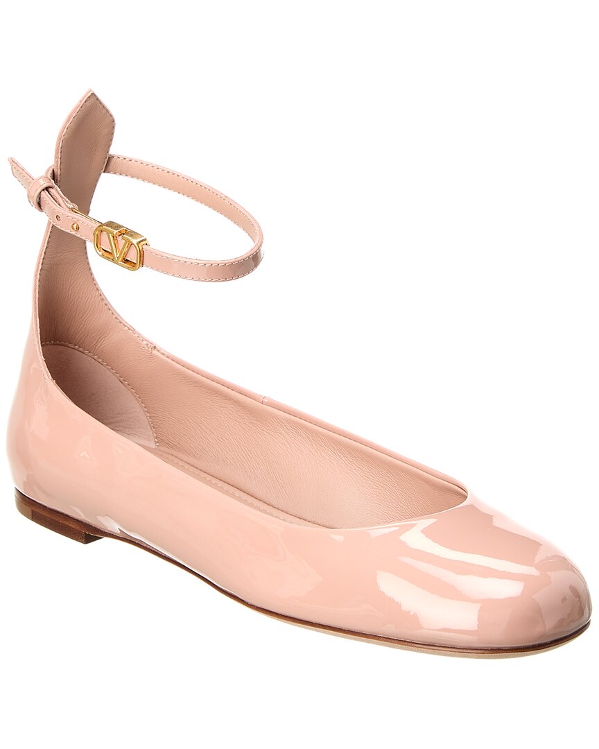 Valentino Tan Go Patent Flat – Bluefly