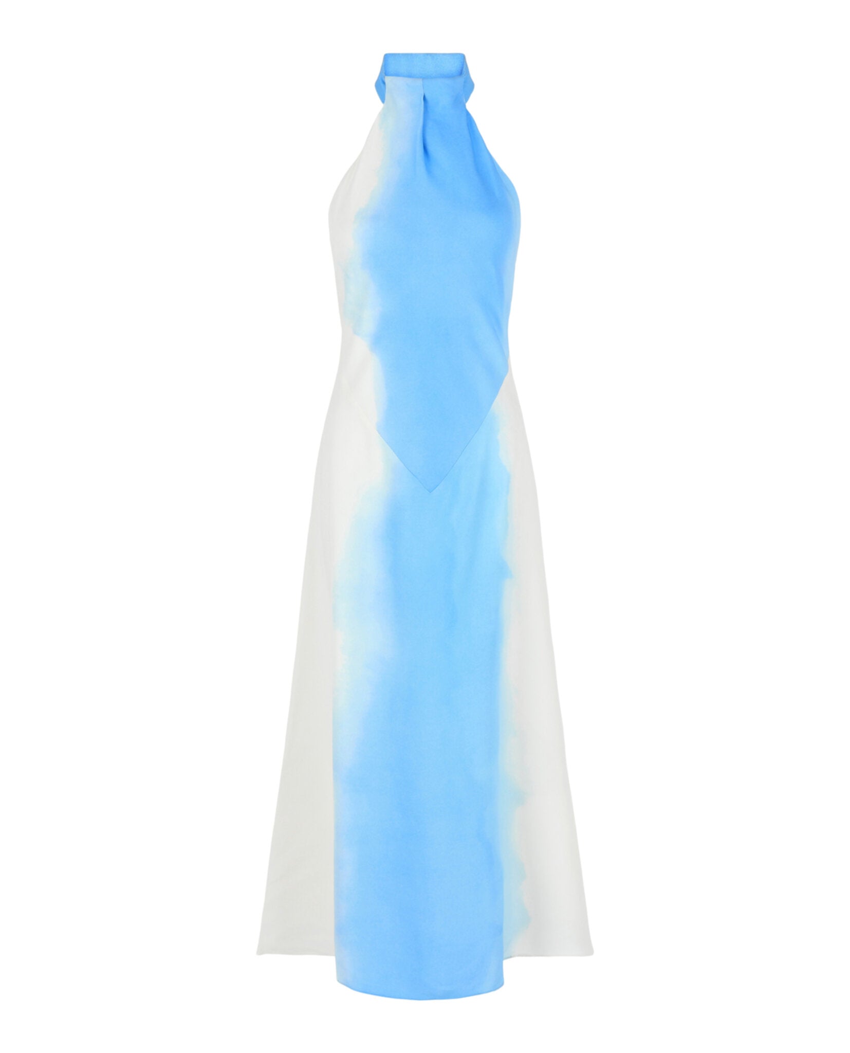ferragamo blue dress Womens Abstract-Print Halterneck Silk Satin Colors:Dusty Sage 868