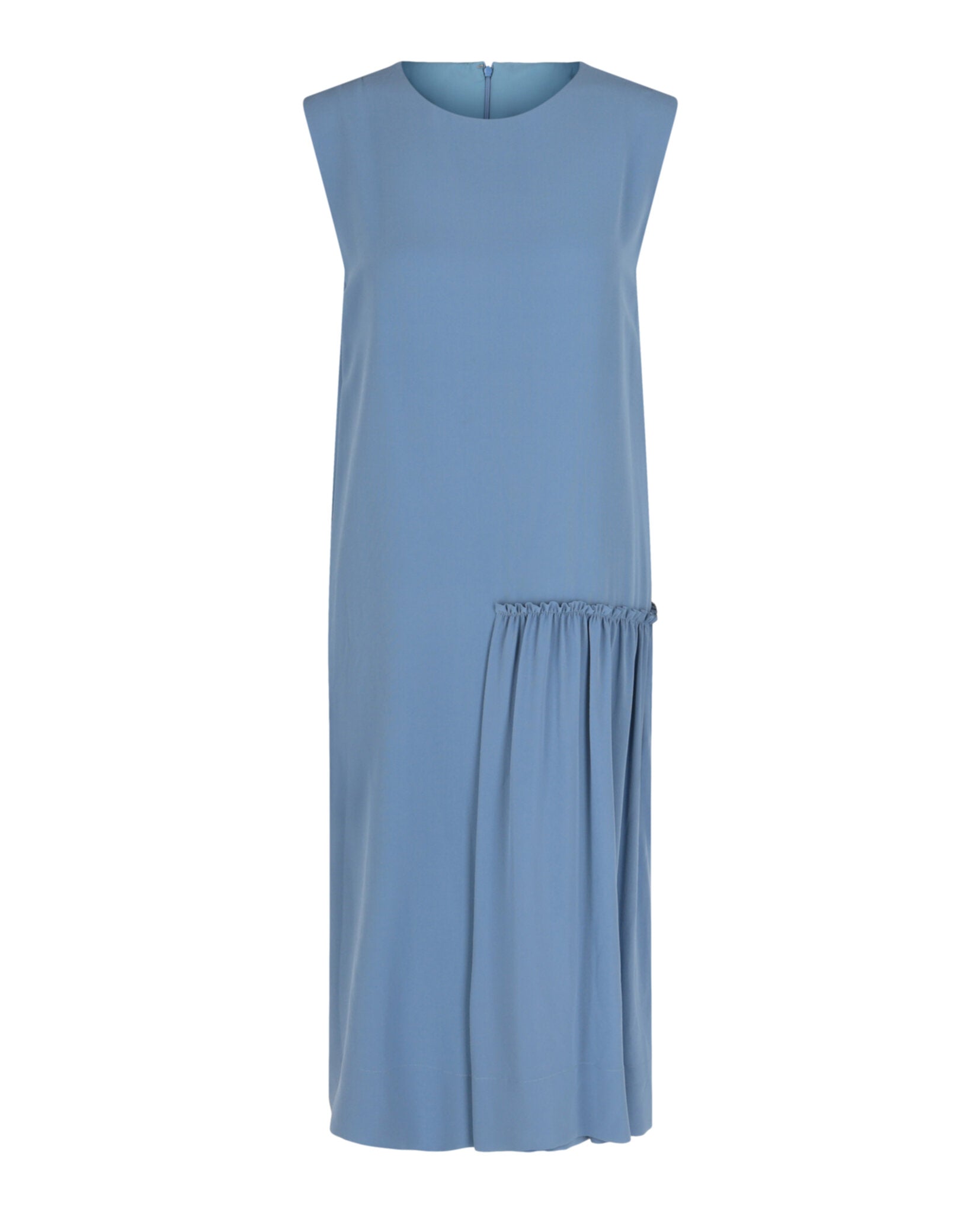 Ferragamo Sleeveless Midi Dress 40 / Light Blue