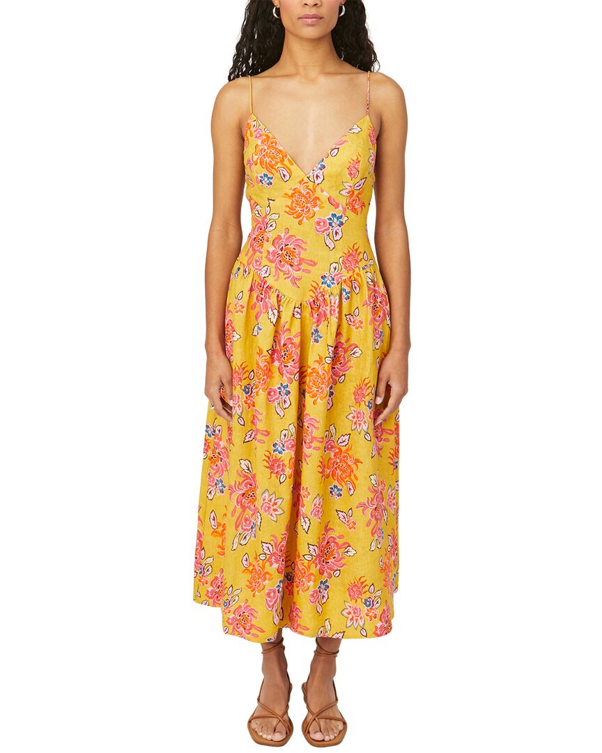 Rhode Sophie Linen Midi Dress Rhode Sophie Linen Midi Dress