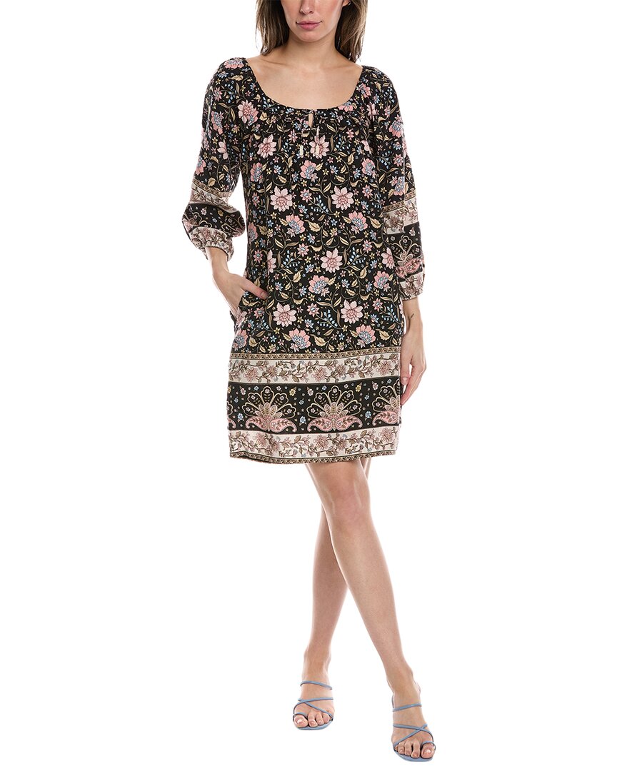 peasant mini dress Walker & Wade Peasant Mini Dress, Black / Regular 00 (XXS)