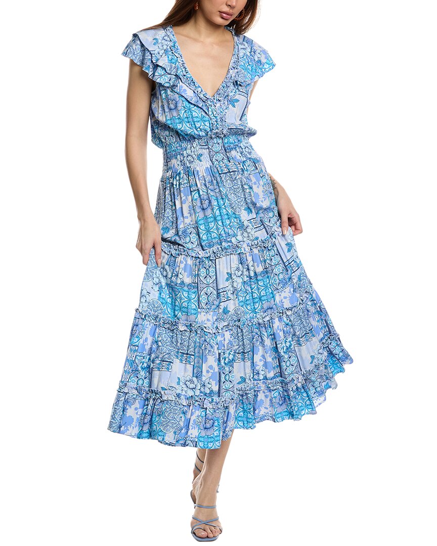 Walker & Wade Brigitte Midi Dress - Blue