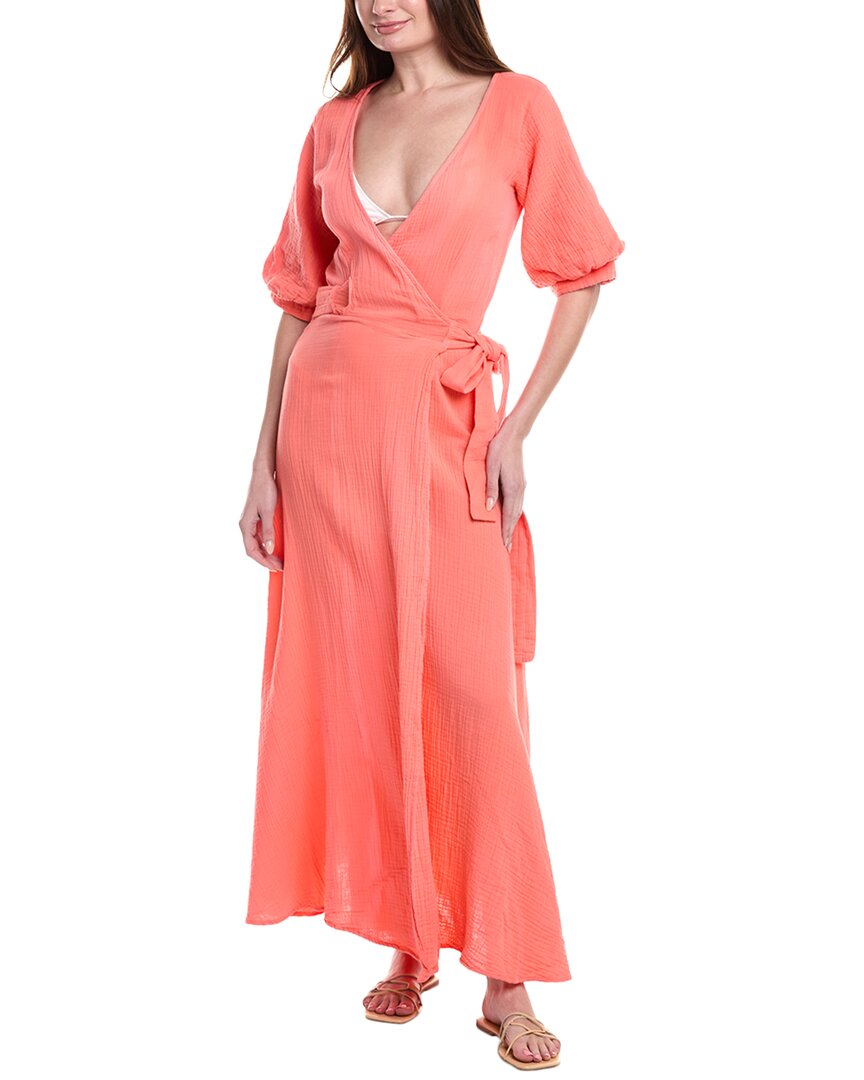 9seed Gauze Wrap Maxi Dress - Pink - Small 9seed Gauze Wrap Maxi Dress - Pink - Small