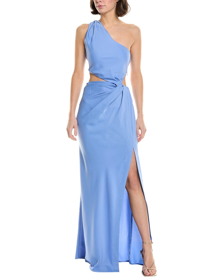 Kristin SATIN GOWN - Misha CORNFLOWER BLUE / XS Kristin SATIN GOWN - Misha CORNFLOWER BLUE / XS