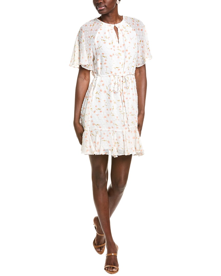Cece Raglan Fluted Hem Mini Skater Dress Cece Raglan Fluted Hem Mini Skater Dress