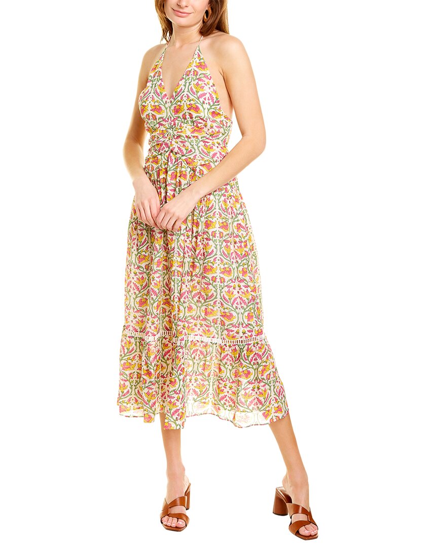 Ash & Eden Nuuly Halter Midi Dress, Pink / Regular 12 (L)