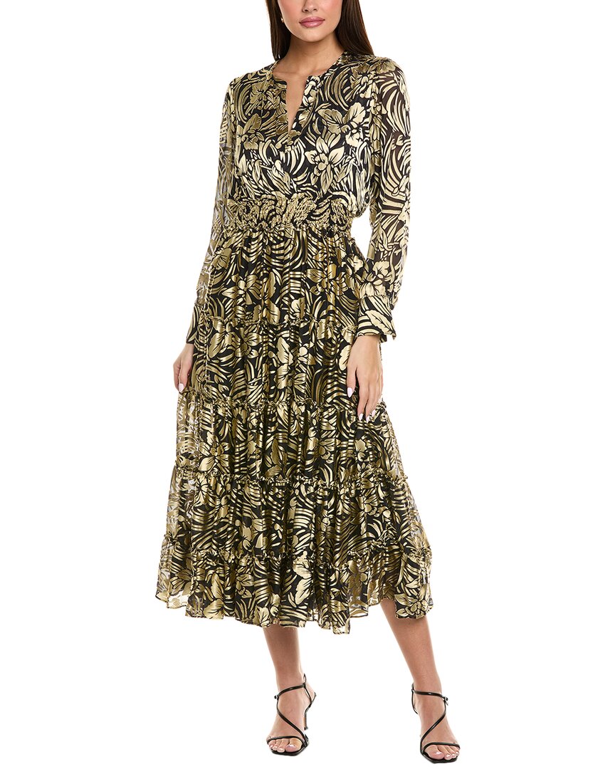 Elie Tahari The Francesca Silk-Blend Midi Dress – Bluefly