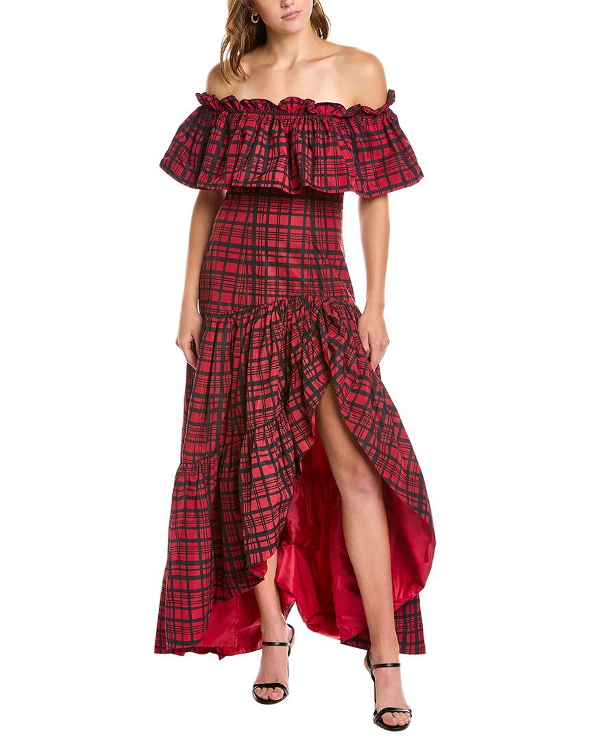 love shack fancy off the shoulder dress Loveshackfancy Martini Maxi Dress