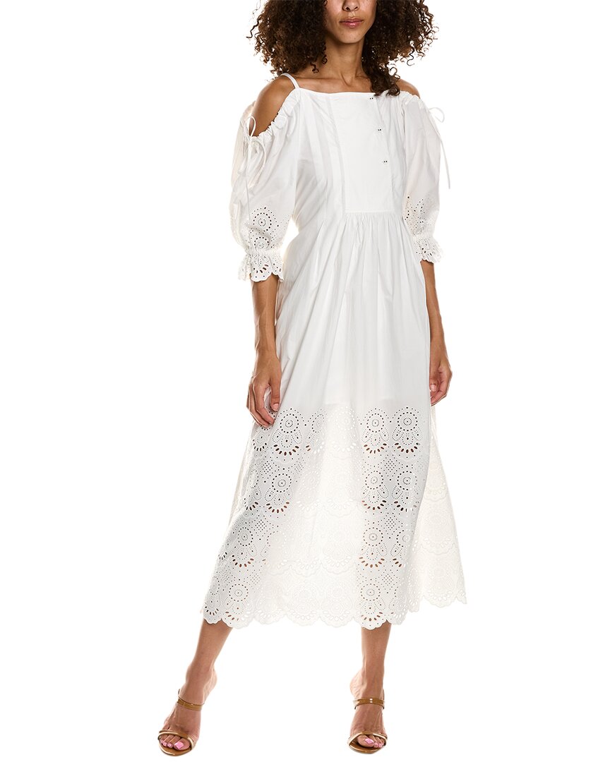 Ulla Johnson Narcisa Midi Dress, White / 0