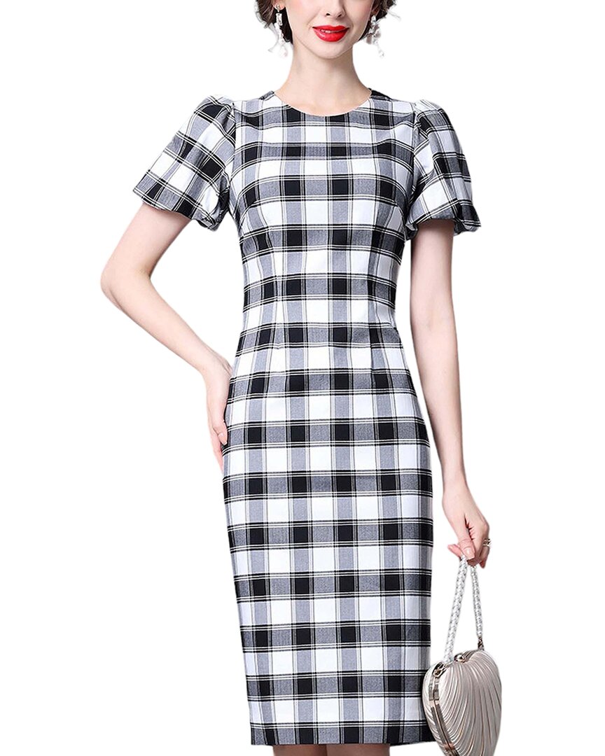 knee length dresses for ladies Anette Midi Dress In Pleated Pale Blue Satin – St Frock main image 1