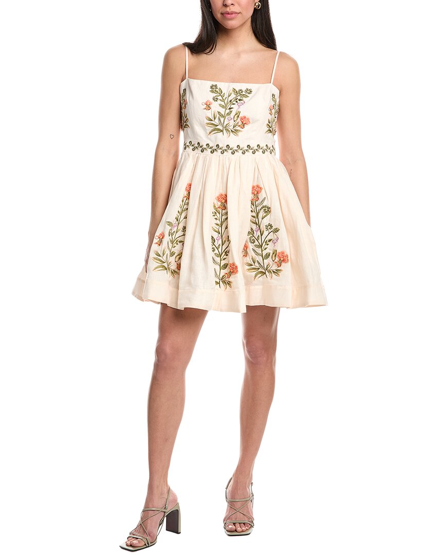Agua By Agua Bendita Linen Mini Dress Agua By Agua Bendita Linen Mini Dress