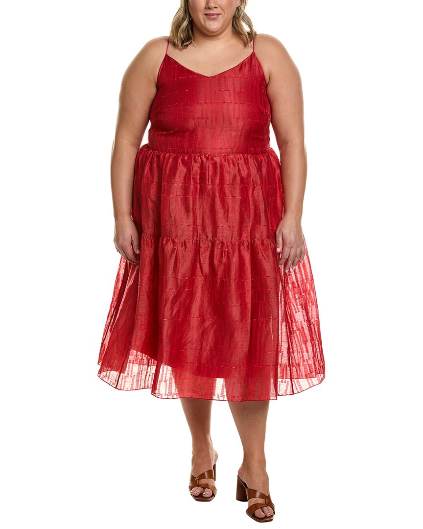 Lafayette 148 New York Plus Hartford Linen & Silk-Blend Maxi Dress Lafayette 148 New York Plus Hartford Linen & Silk-Blend Maxi Dress