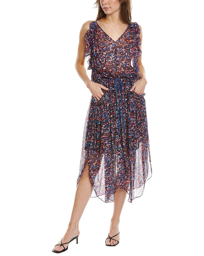 linden midi dress Linden Rib Midi Dress, Indigo