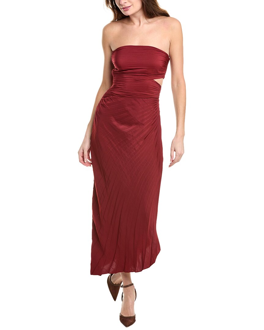 strapless open back dress A.L.C. Andie Dress, Red / 6