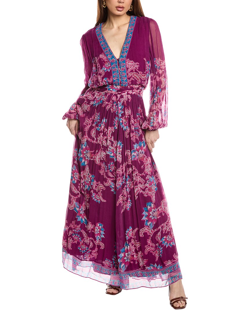 hemant and nandita maxi dress Hemant & Nandita Chiffon Maxi Dress – Bluefly