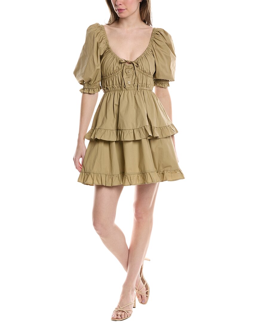 Weworewhat Puff Sleeve Mini Dress Weworewhat Puff Sleeve Mini Dress