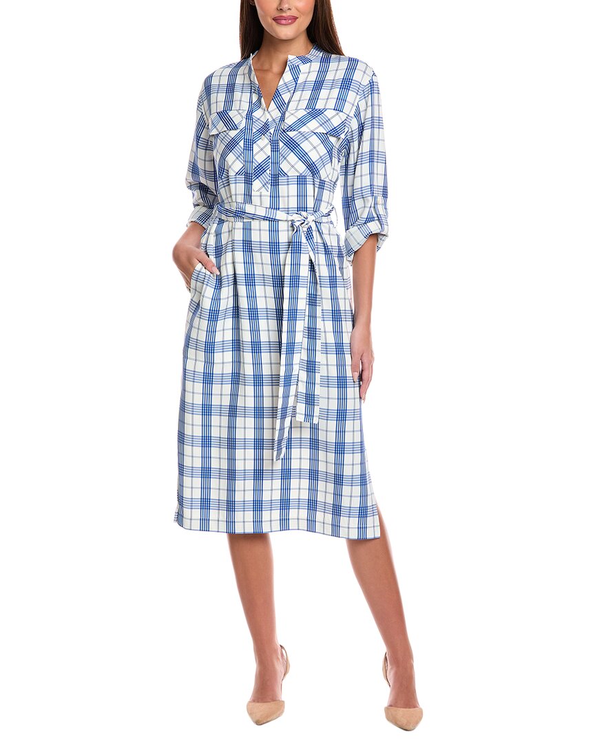 St. John Plaid Print Woven Dress Bluefly St. John Plaid Print Woven Dress Bluefly