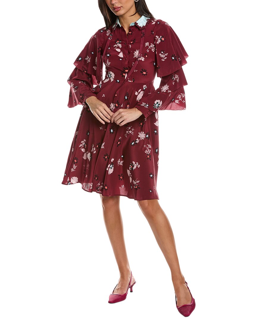 Valentino Floral Silk Mini Dress Valentino Floral Silk Mini Dress