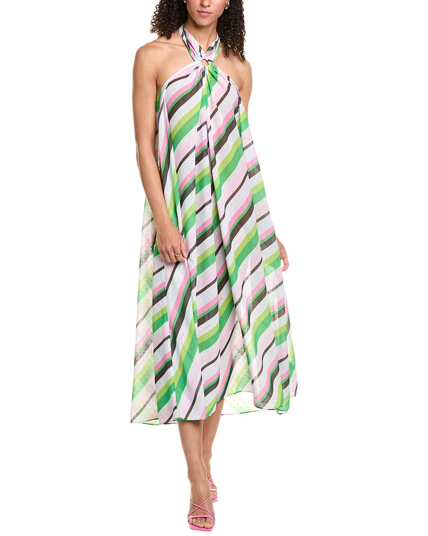 Ganni Light Chiffon Halter Maxi Dress Ganni Light Chiffon Halter Maxi Dress