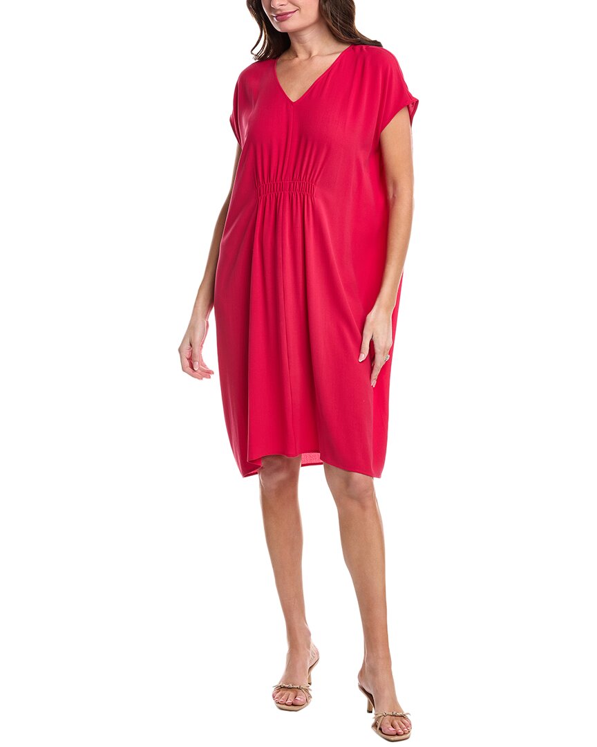 Eileen Fisher V-Neck Silk Dress