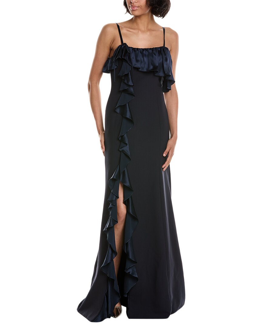 cinq a sept off the shoulder dress Cinq À Sept Curtis Gown, Navy / 4