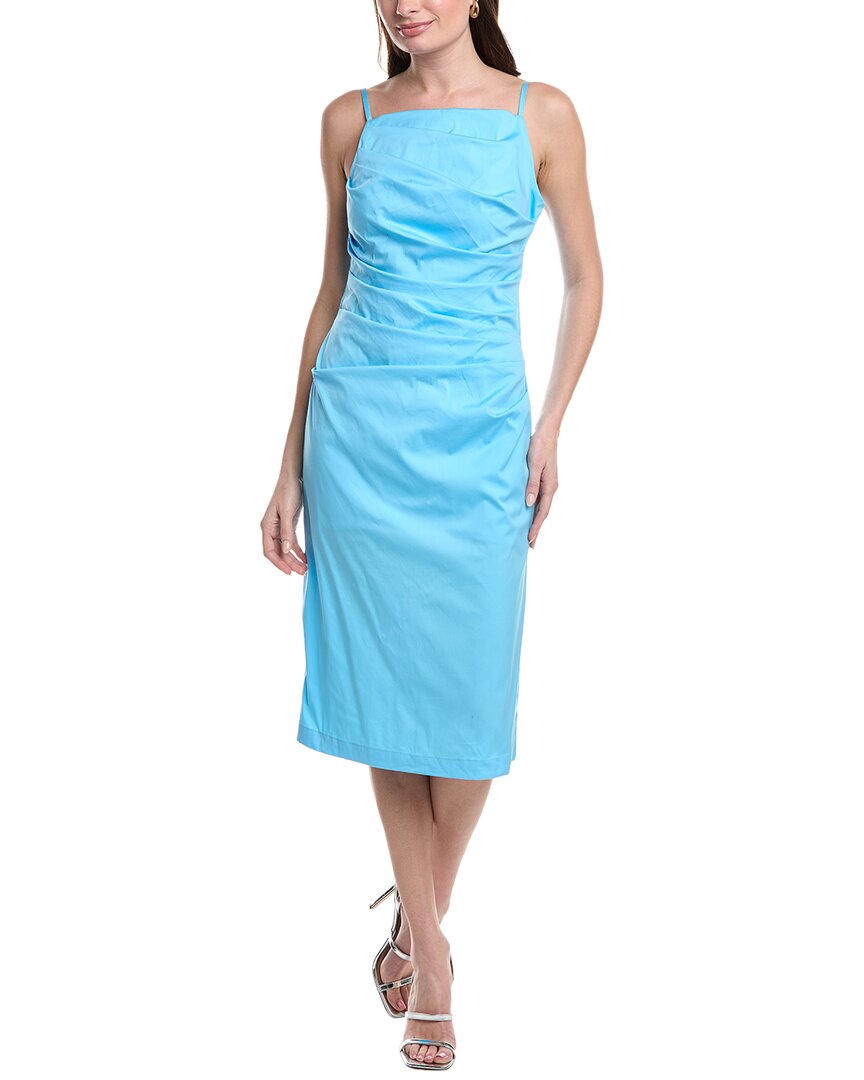 blue vintage dress amazon Unique Vintage Blue Floral Embossed Velvet Prairie Swing Dress main image 0