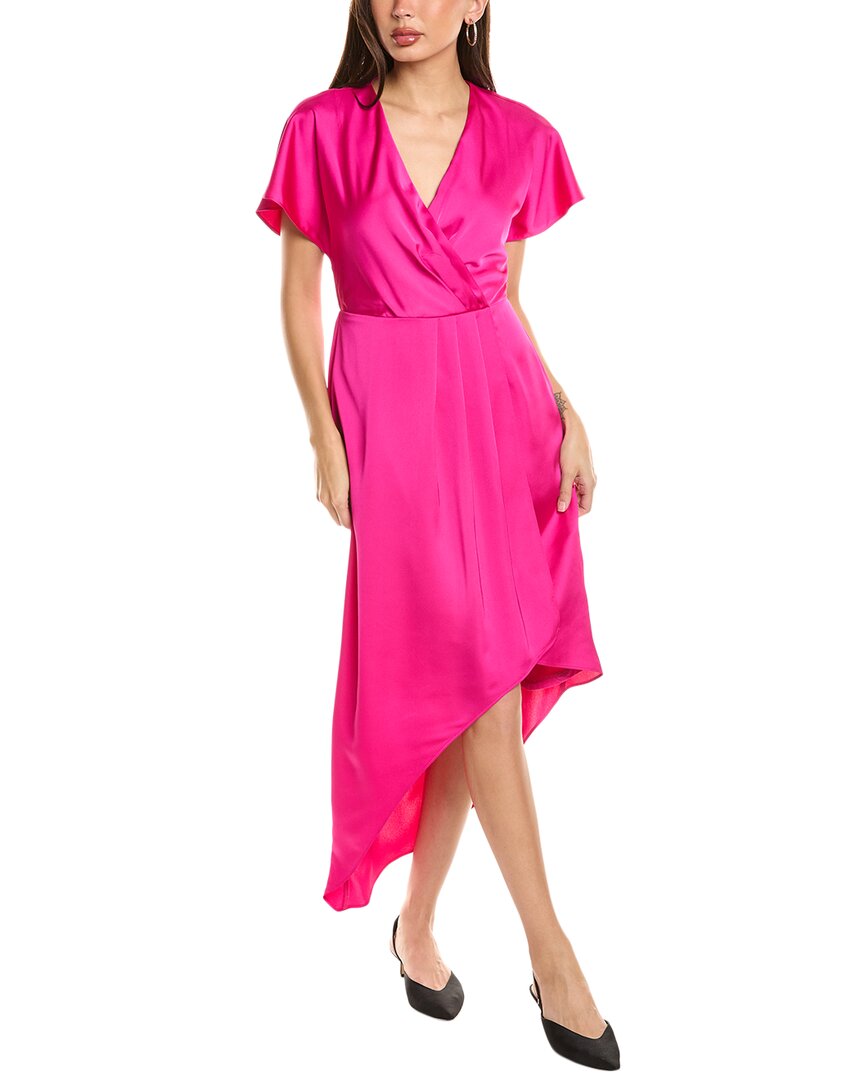 Joseph Ribkoff Asymmetrical Midi Dress, Pink / 6