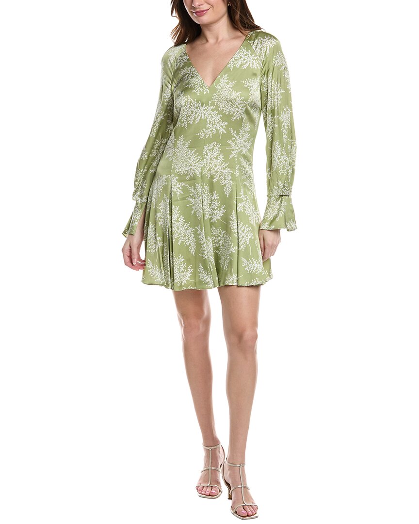 Rebecca Taylor Women's Arden Fern Long Sleeve Godet Dress, Size 2 Rebecca Taylor Women's Arden Fern Long Sleeve Godet Dress, Size 2