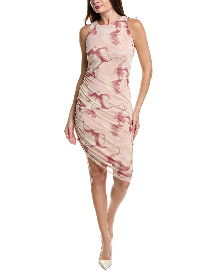 Kenneth Cole Ruched Mesh Midi Dress – Bluefly