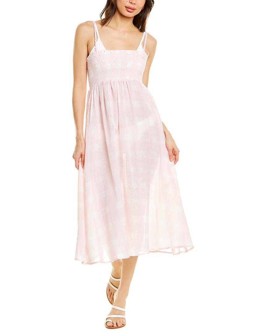 Solid & Striped The Willow Linen-Blend Midi Dress Bluefly Solid & Striped The Willow Linen-Blend Midi Dress Bluefly