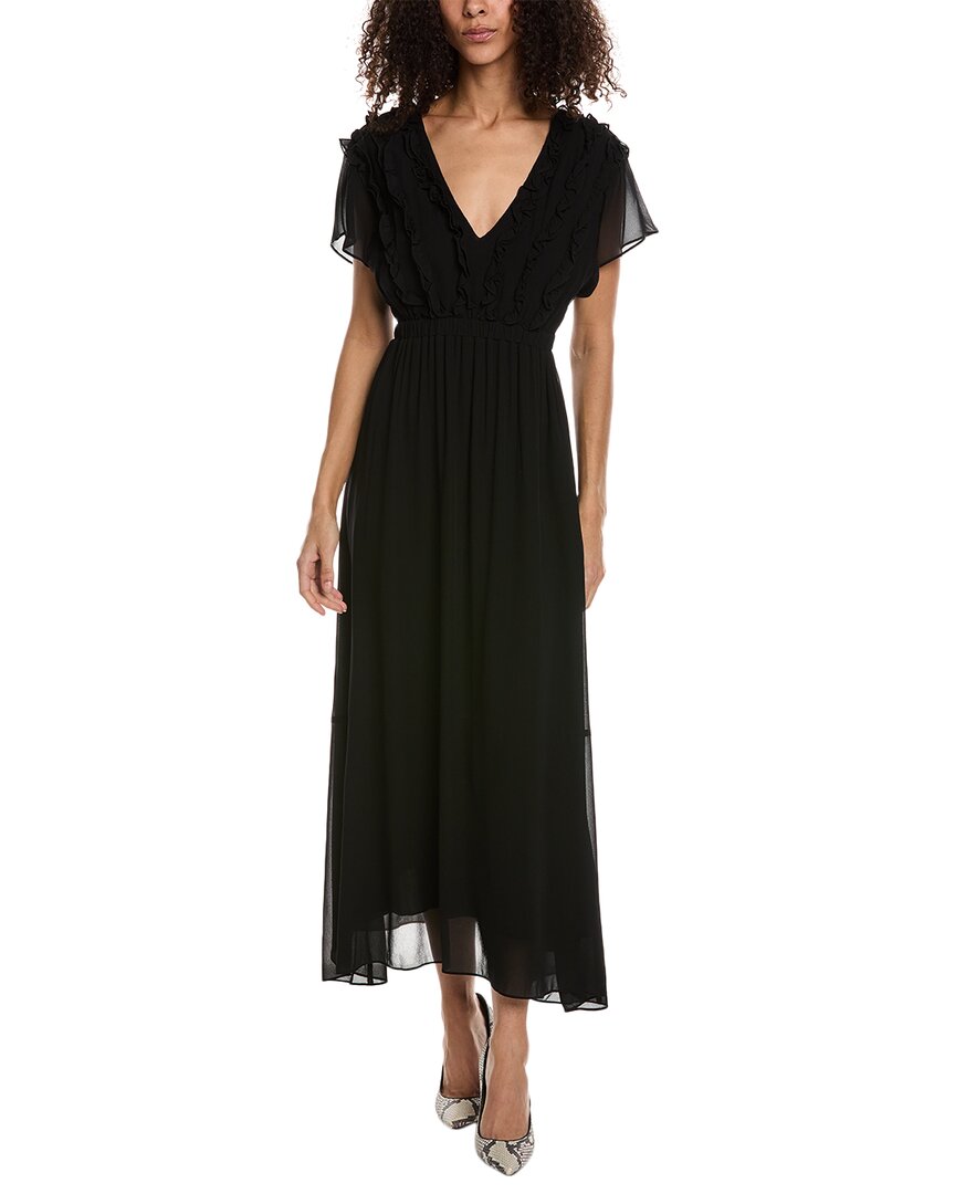 the kooples midi dress The Kooples Ruffle Midi Dress