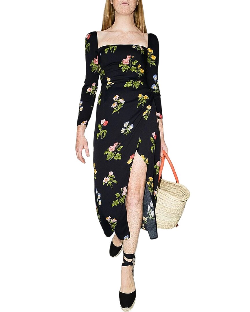 adele berto midi dress Adele Berto Midi Dress In Brown
