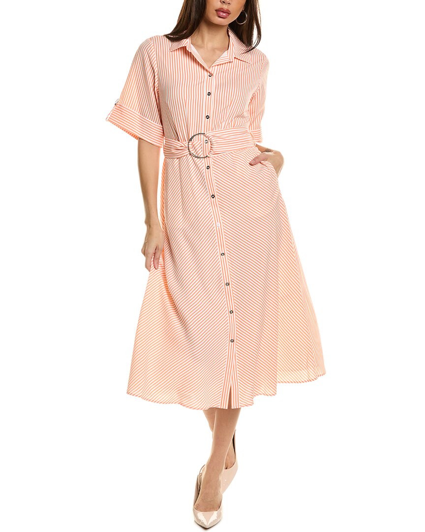 Elie Tahari The Eden Midi Dress, Orange / 2