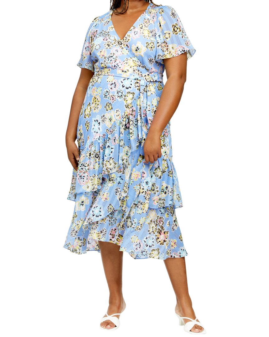 taylor floral midi dress Tanya Taylor Brittany Midi Dress, Blue / 2