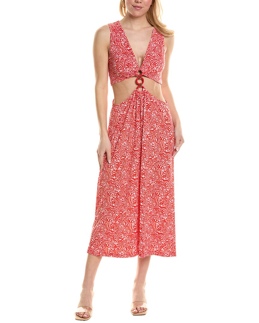 Ramy Brook Beck Midi Dress, Red / 12