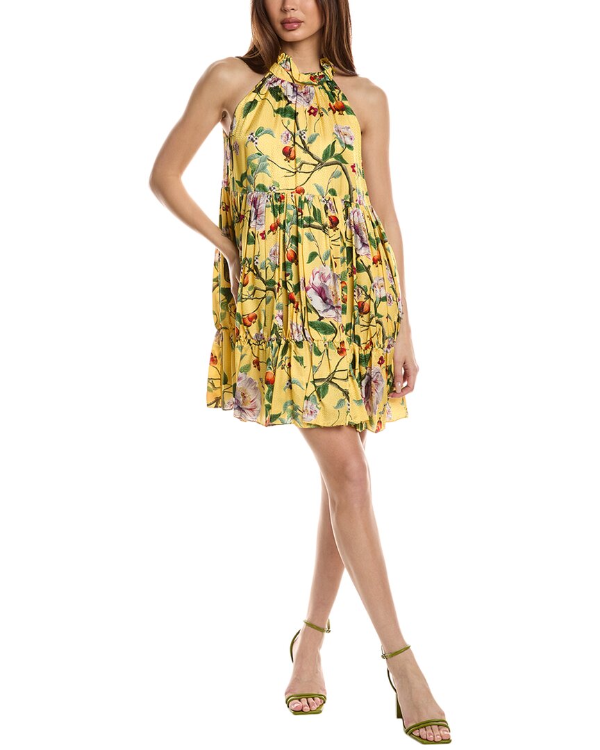borgo de nor mini dress Borgo de Nor Maggie Silk-Blend Mini Dress