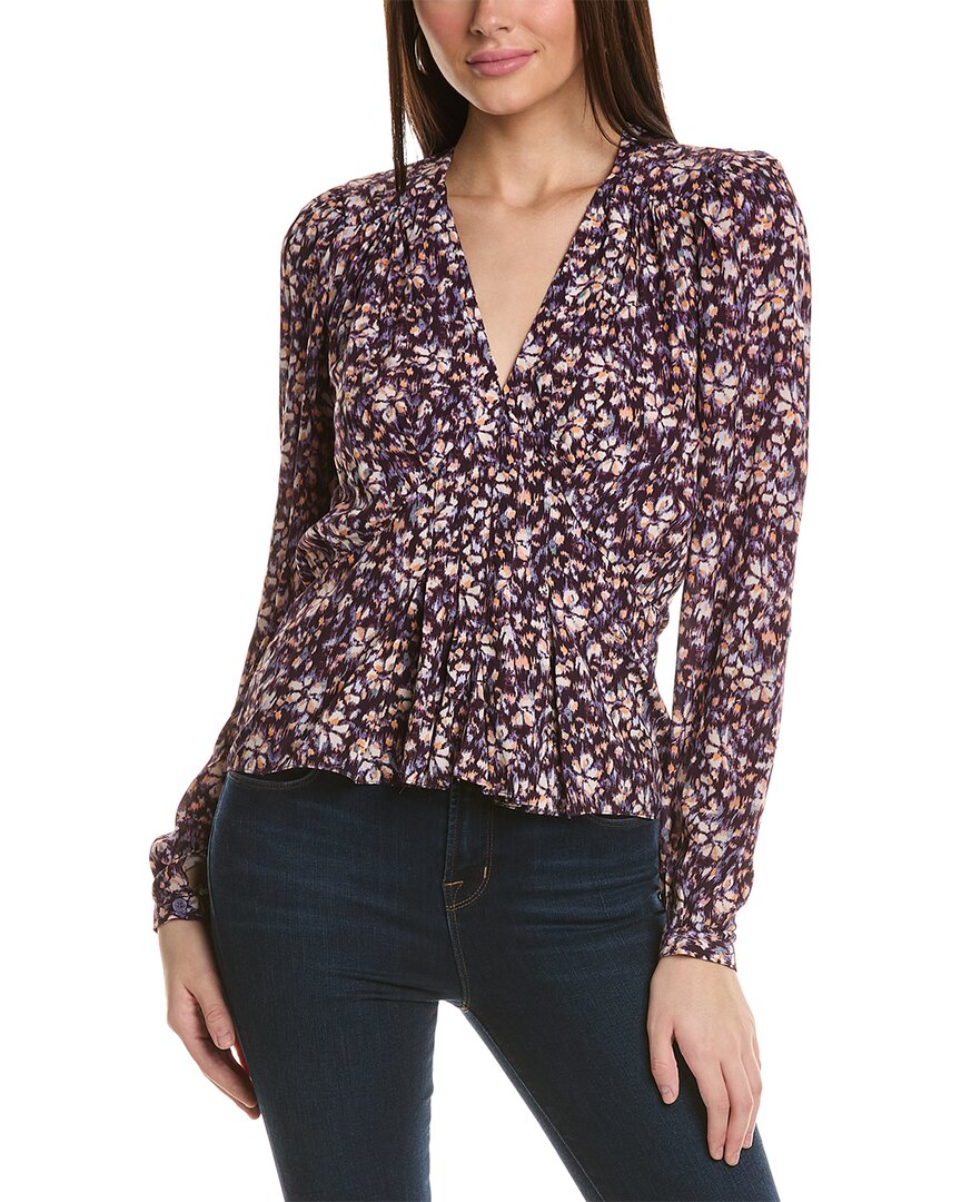 Isabel Marant Etoile Eddy Silk-Trim Blouse – Bluefly