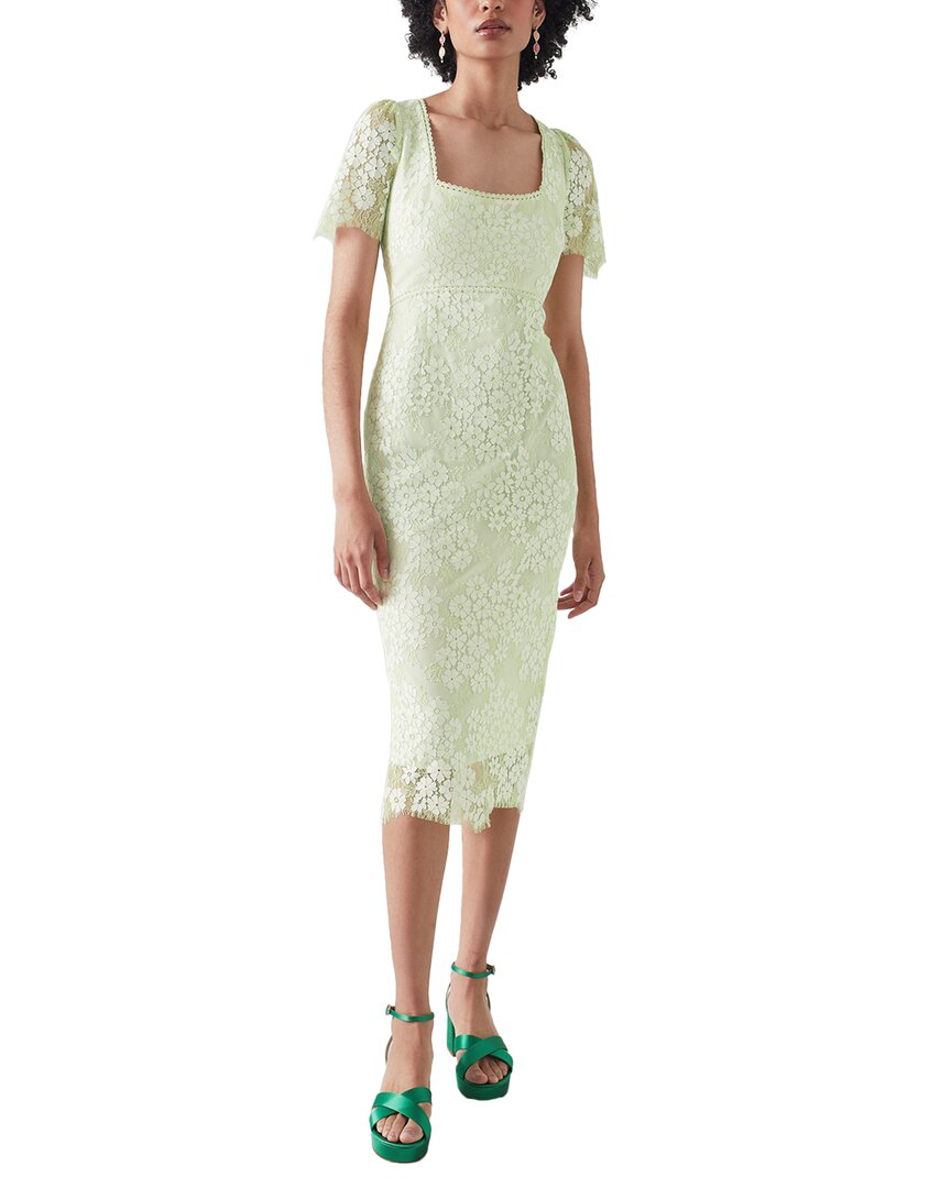knee length dresses for ladies LK Bennett Posy Dress, Green / 6