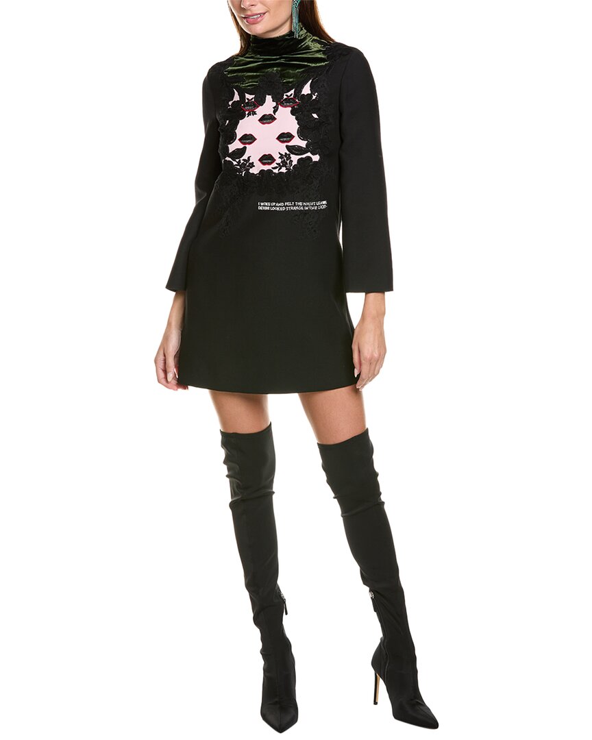Valentino Wool & Silk-Blend Shift Dress Valentino Wool & Silk-Blend Shift Dress