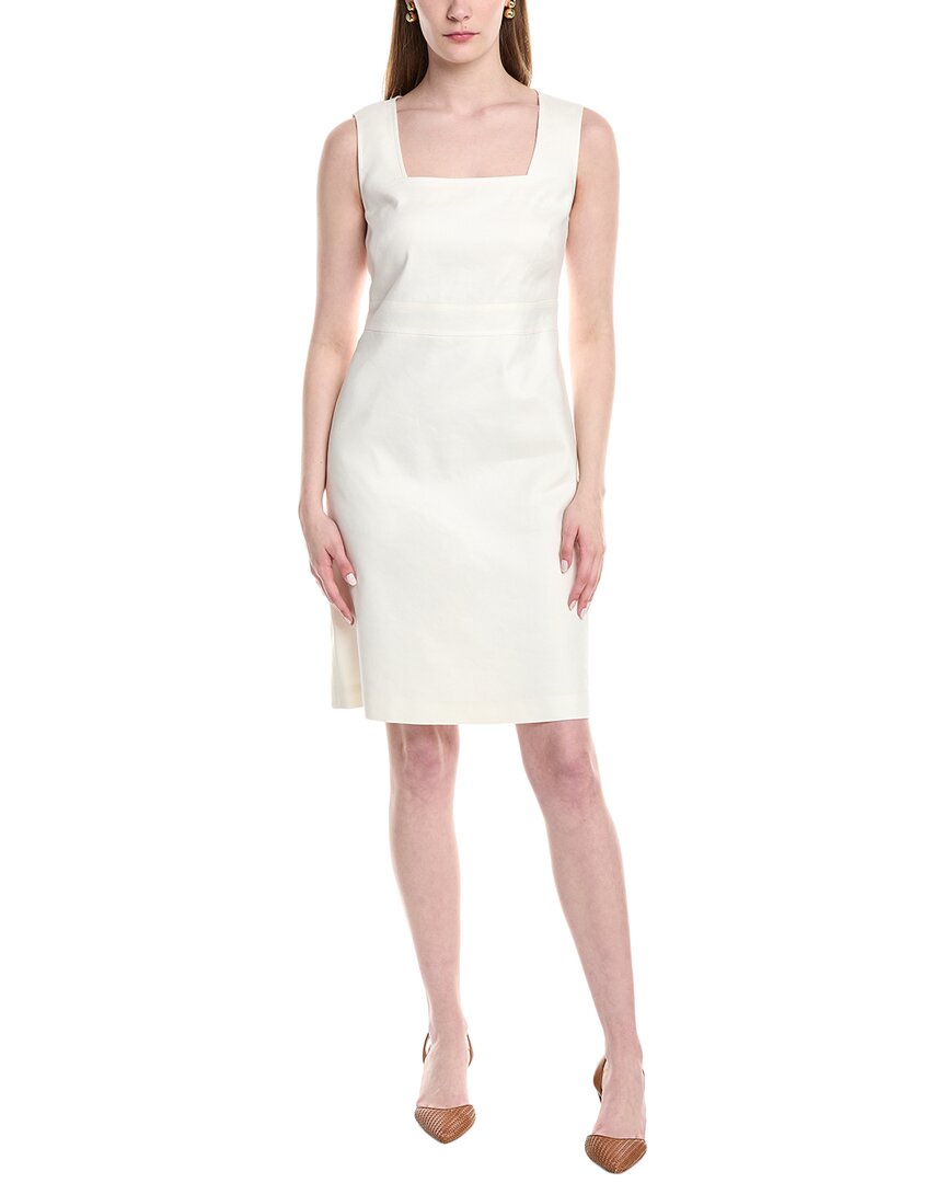 Lafayette 148 New York Spencer Linen-Blend Dress, Cloud / 2