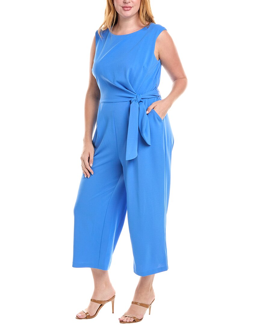 alemais blue marlin dress Tahari ASL Plus Side Tie Jumpsuit