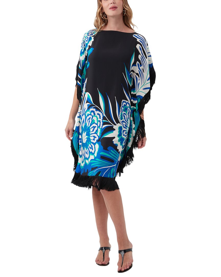 trina turk silk dress Vintage Trina Turk Silk Knit Dress, Abstract Print, Size 8