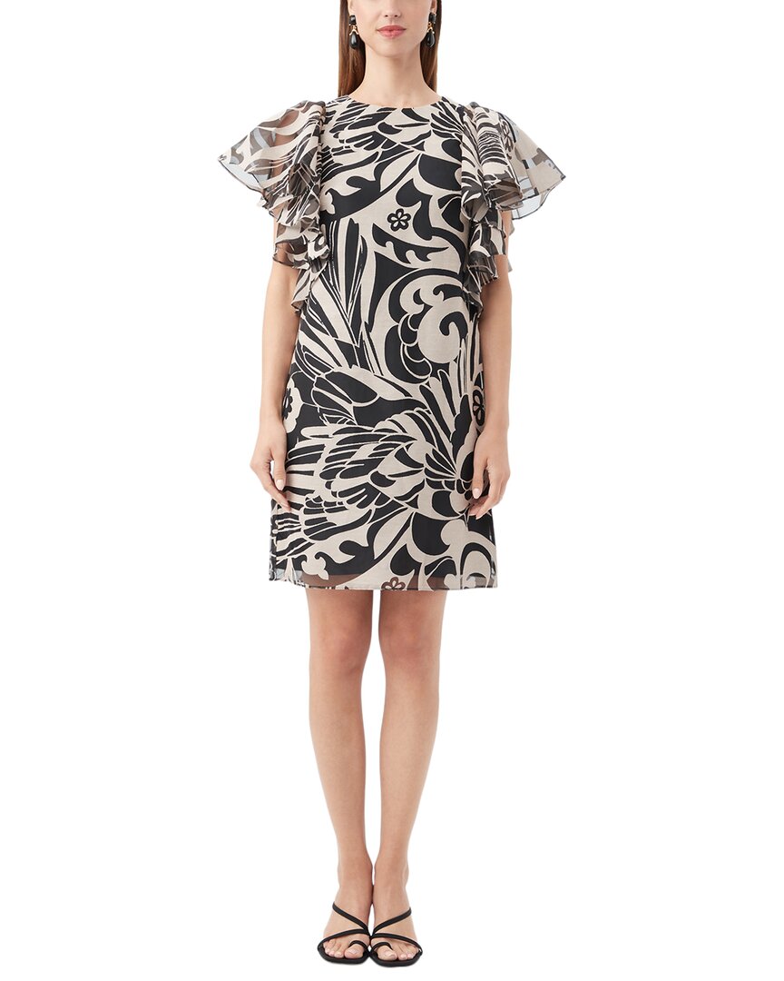 Trina Turk Hokulani Dress , Driftwood/Black / 6