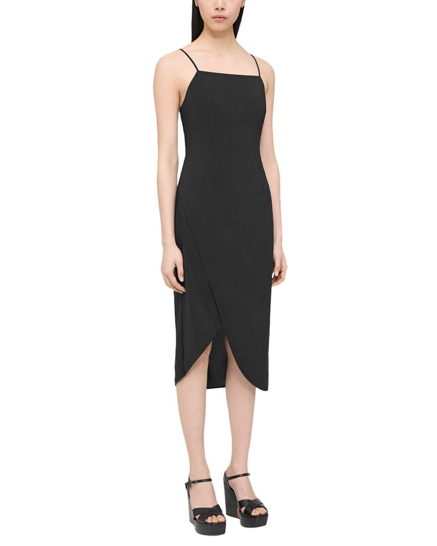 black theory dress Pleated Sleeveless Midi in Crisp Poly SHEIN Lady Blue Elegant Sleeve Type:ONE SHOULDER helping us to reduce Size:1-2 year