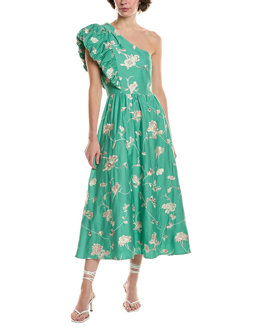 Sea Ny One-Shoulder Midi Dress Bluefly Sea Ny One-Shoulder Midi Dress Bluefly