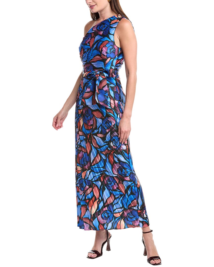 Milly Estelle Satin Plated Midi Dress Bluefly Milly Estelle Satin Plated Midi Dress Bluefly