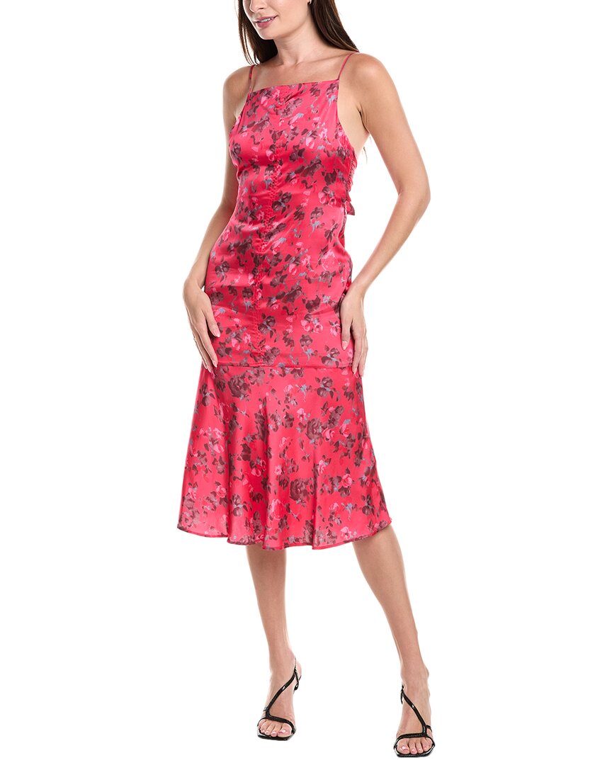 Ganni Satin Midi Dress