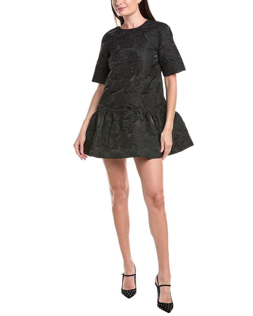 Ganni Jacquard Mini Dress, 34 / Black