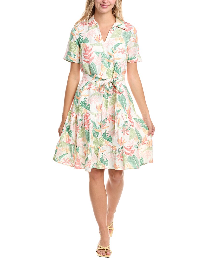 Tori Richard Takes 2 To Mango Devon Linen-Blend Shirtdress – Bluefly